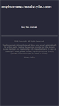 Mobile Screenshot of myhomeschoolstyle.com